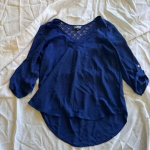 Papermoon Deep Blue Lace Blouse